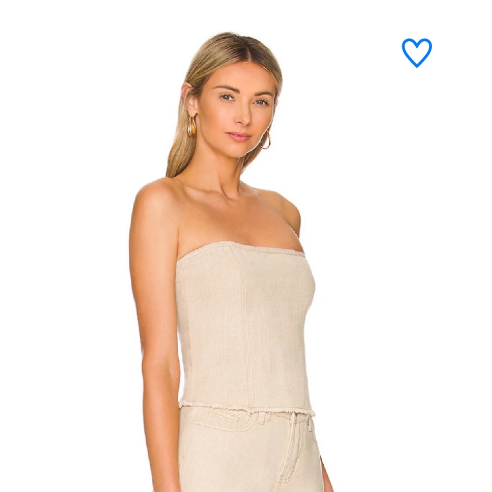 Superdown Revolve Domonique Strapless Denim Top I… - image 2